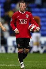 Wayne Rooney nettede tre gange i kampen mod Bolton. 