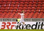 FCKs Fredrik Berglund scorede kampens første mål på et oplæg fra Martin Bergvold. Berglund måtte udgå med en skade i kampens sidste minutter. 