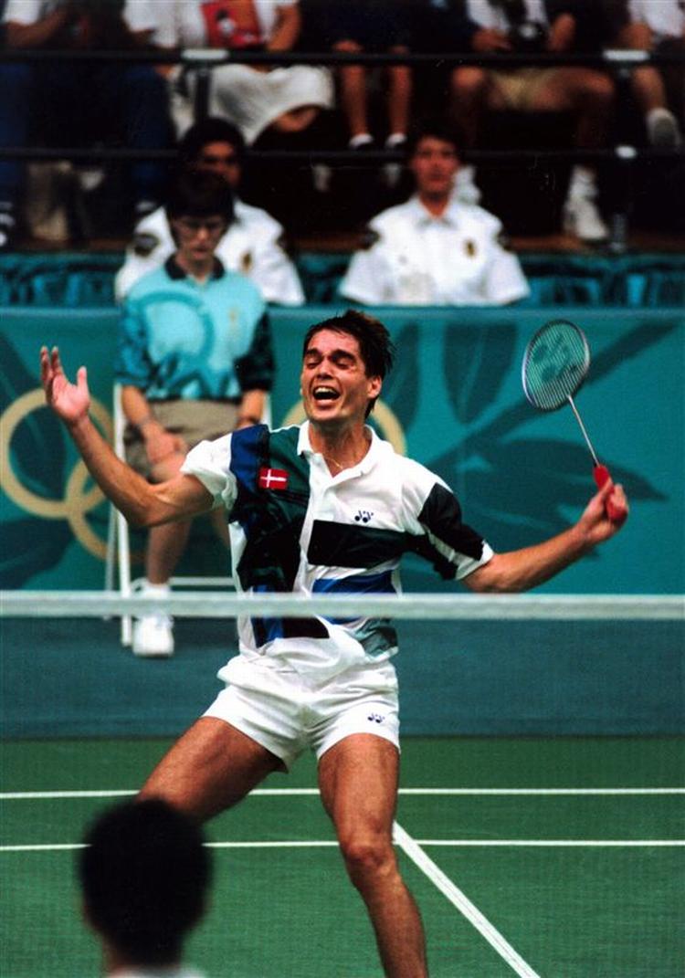 Poul Erik Høyer Larsen vinder guld ved OL i Atlanta 1996. Arkivfoto. 