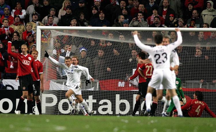 Marcus Allbäck har scoret FCK's første mål i Champions League. Ikke det kønneste, men formentlig det skønneste. 