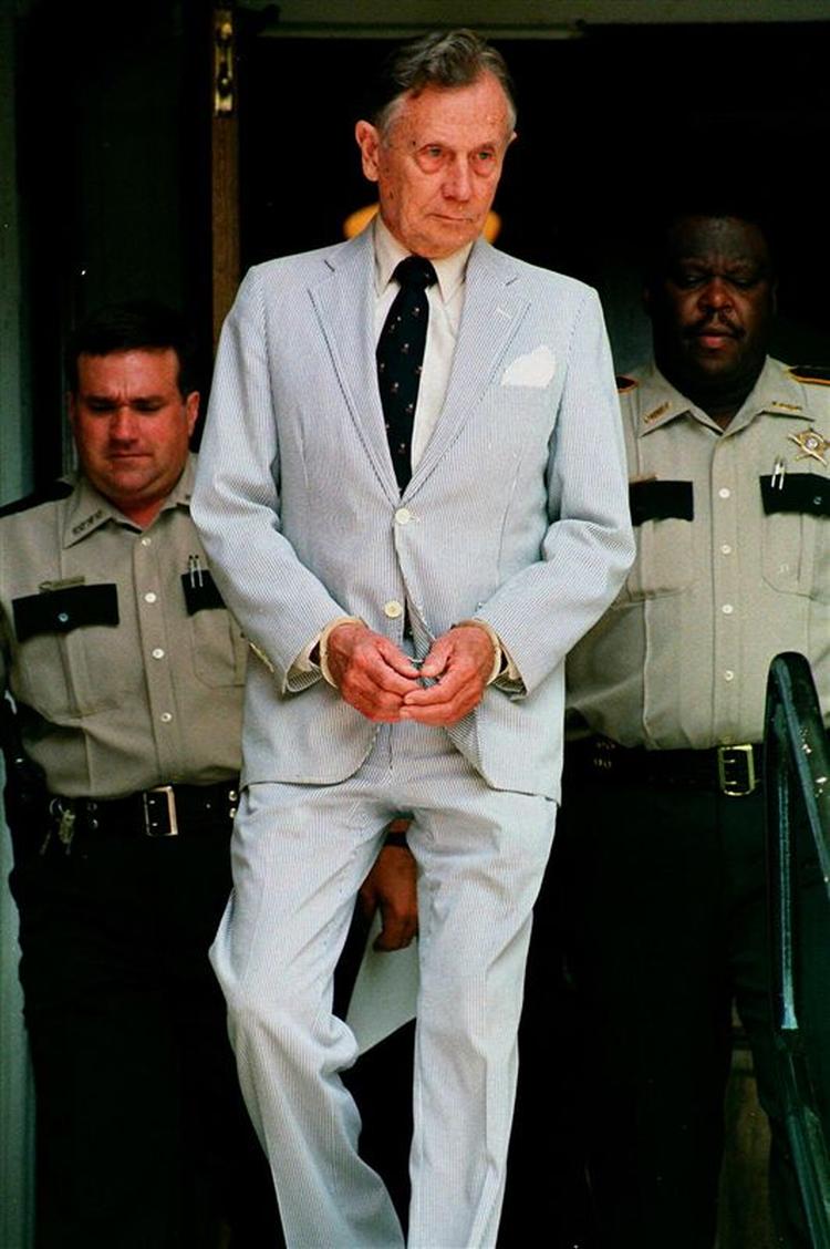 Ku Klux Klan-lederen Samuel H. Bowers, her fotograferet da han modtog sin dom i 1998. 