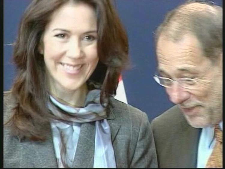 Kronprinsesse Mary i selskab med EU-udenrigskoordinator Javier Solana. 