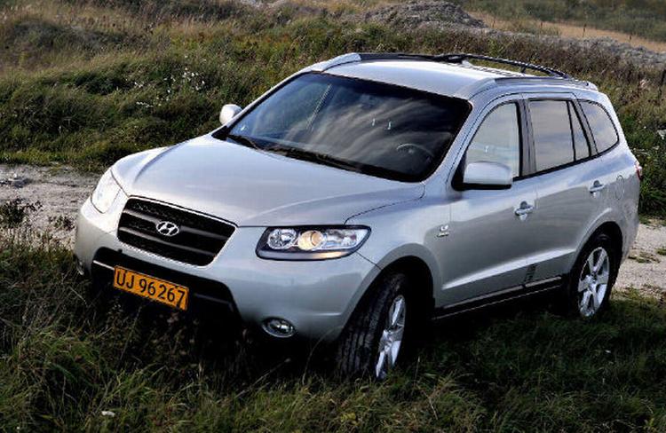 Så meget terræn her klarer Hyundai Santa Fe lige, men heller ikke meget mere. 