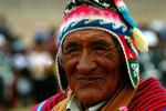 En aymara-indianer fra Bolivia. 