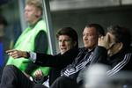Michael Laudrup (til venstre), John "Faxe" Jensen og direktør Per Bjerregaard. 