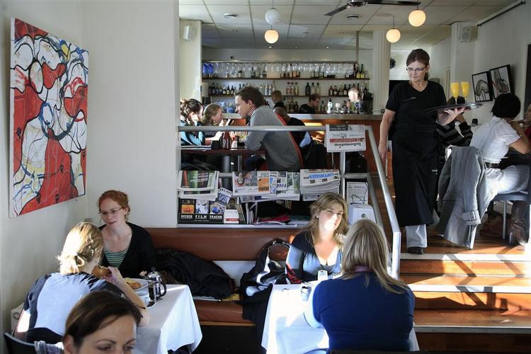 Storbyhelle. Café Marius byder på både læ og ly og dejlig suppe.  Foto: Morten Langilde 