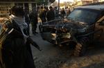 Foto fra et angreb i går i hovedstaden Kabul. Ingen blev dræbt med flere såret, da en bombe eksploderede nær et militærkøretøj. 