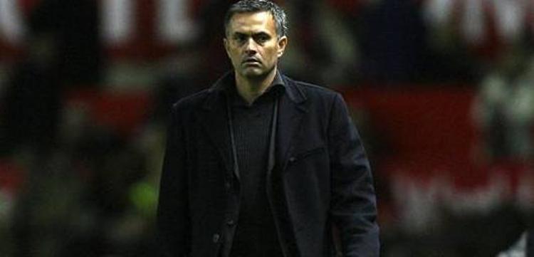 José Mourinho søndag eftermiddag på Old Trafford i Manchester. 