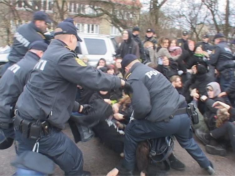 Flere unge klager over, at betjente slog dem i hovedet med knipler ved søndagens masseanholdelse af 83 unge ved den kristne menighed Faderhusets ejendom i Rødovre. 