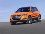 VW Tiguan, her som konceptbil. Den endelige version er nok lidt mere afdæmpet. 