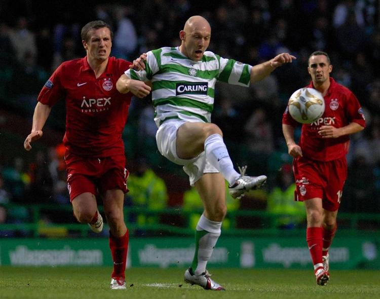 Thomas Gravesen spillede hele dagens kamp mod Aberdeen. 