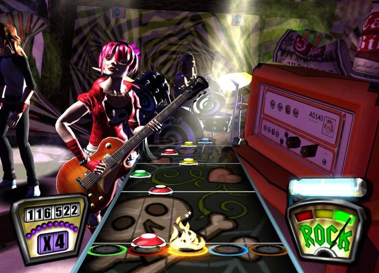 Musikspillet 'Guitar Hero II' er et af dette juls bedste sociale spiloplevelser - nu også med mulighed for at spille sammen på numrene: en på bas og en på leadguitar. 