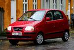 Takket være sin minimale størrelse er Hyundai Atos let at håndtere i byen. Foto: Jacob Ehrbahn 