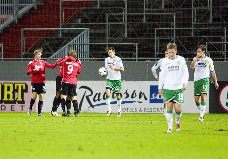 Markus Allbäck scorede til 1-0, da FC København vandt i Stockholm. 