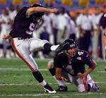 Veteranen Morten Andersen har gjort sig uundværlig Atlanta Falcons. 