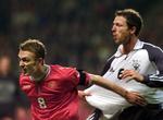 I det seneste møde mellem Danmark og Tyskland scorede Dennis Rommedahl (til venstre) begge de danske mål i 2-1-sejren. 
