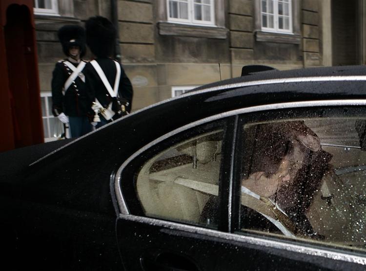 Lars Barfoed efter at have været hos dronning Margrethe med sin afsked. 
