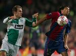 Bremen og Daniel Jensen (t.v.) møder Ajax med bl.a. Kenneth Perez. 