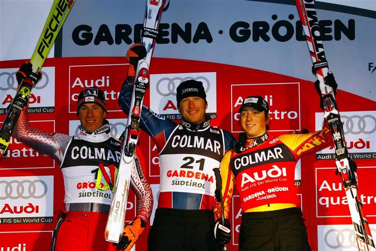 Bode Miller fejrer årets anden world cup-sejr. 