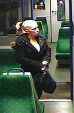 Anneli Alderton blev sidst set i live, da hun steg på dette tog for et par uger siden. 