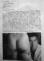 Kvindeundertrykkelse. Må man hænge dette op i en mindebibliotek for Henry Miller? Henry Miller Memorial Library mener ja. Det mente gæsten ikke.Foto: Pattypix 