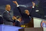 Gerald Ford ser til, mens Richard Nixon jublende bliver udnævnt til republikanernes præsidentkandidat i 1968. Nixon vandt valget, men måtte få år senere trække sig som følge af Watergateskandalen, og så afløste Ford sin chef som USA's førstemand. 