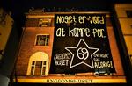 Flere danske kunstere erklærer sin støtte til Ungdomshuset på Jagtvej 69 og indkalder til fredelig demonstrantion. 