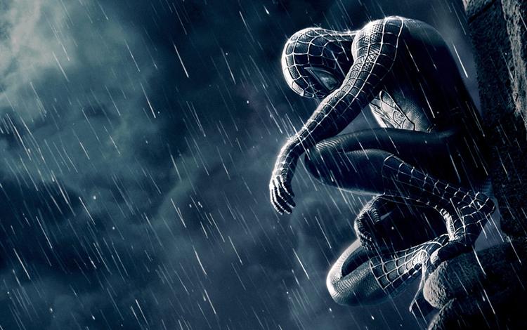 I Spider-Man 3 er Tobey Maguire trukket i edderkoppedragten for tredje gang på fem år. Filmen har dansk premiere i maj. Foto/animation: Sony Pictures. 