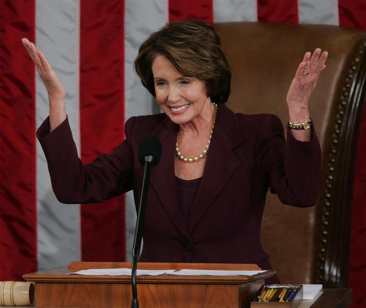 Nancy Pelosi blev i dag valgt som den første kvindelige formand for Repræsentanternes Hus. 