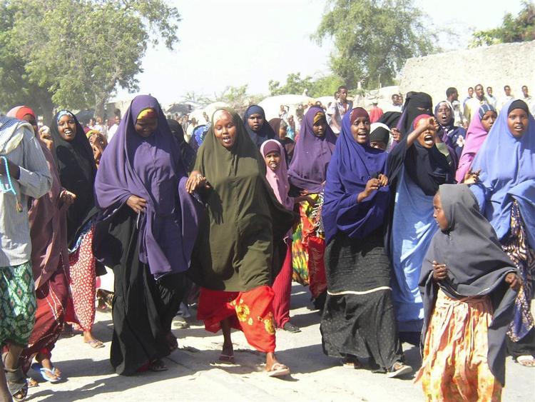 En demonstration mod de etiopiske invasionsstyrker i Somalia har i dag udløst demonstrationer i landets hovedstad. 