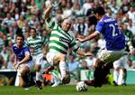 Julien Rodriguez spillede 32 kampe for FC Rangers - mod blandt andre Thomas Gravesen i lokalopgørene mod Celtic. 