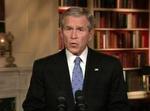 Bush holdt sin tale onsdag aften (amerikansk tid). 