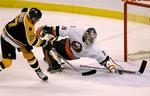 Målmanden var den store profil hos New York Islanders. Islanders vandt kampen 5-4. 