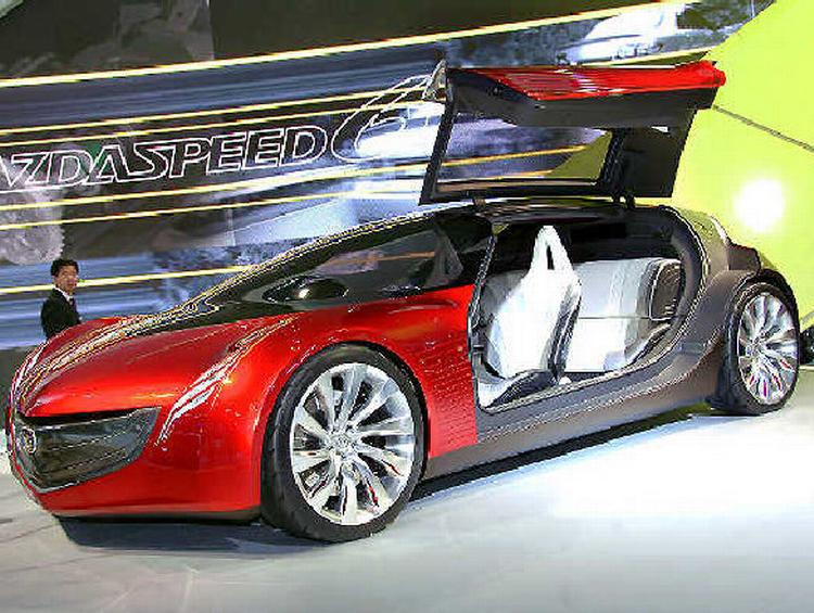 Mazda Ryuga er indtil videre kun et stilstudie, men den skulle røbe noget om Mazdas kommende designsprog. Foto: AP 