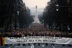 I baskiske Bilbao deltog cirka 80.000 mennesker, der gik gennem byen i stilhed. 