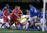 Et selvmål af Evertons Joleon Lescott(nr. 16)bragte Reading på 1-0. 