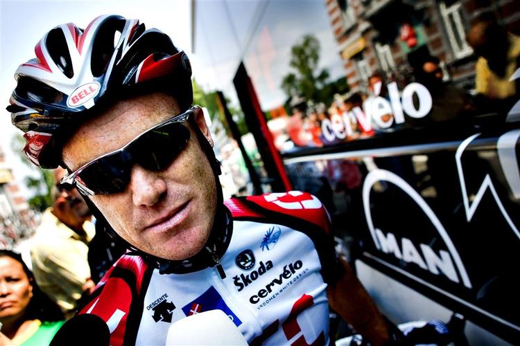 En af CSC's hurtige folk, australieren Stuart O'Grady, var med helt fremme på anden etape af Tour Down Under. 