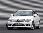 Den nye Mercedes C-klasse - her i udgaven med den store stjerne i kølergrillen. 