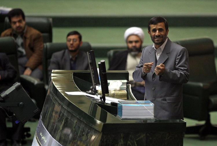 Udtalelserne fra den iranske præsident er faldet under fremlæggelsen af statsbudgettet i Teheran. 