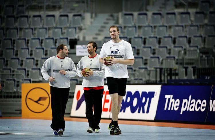 Lars Møller Madsen (th) i selskab med Lars Rasmussen og Lars Christiansen. 