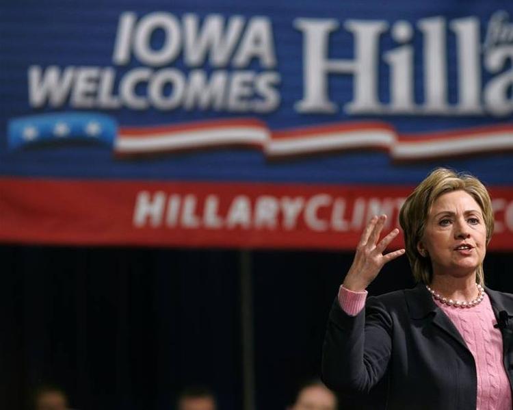 Fhv. førstedame med præsidentambitioner. Hillary Clinton i Iowa. 