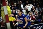 Slagelses topscorer Bojana Popovic jubler efter en af sine 13 scoringer i kampen mod Viborg. 