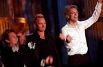 Andy Summers, Sting og Stewart Copeland efter en kortvarig genforening i marts 2003. Det ser ud til, at 2007 kommer til at bringe flere af den slags genforeninger. 