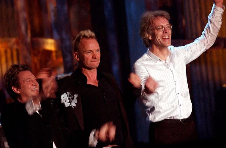 Andy Summers, Sting og Stewart Copeland efter en kortvarig genforening i marts 2003. Det ser ud til, at 2007 kommer til at bringe flere af den slags genforeninger. 