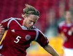 Jonas Troest i aktion for U21-landsholdet. 