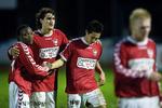 Vejle har fået et internationalt klingende mandskab. Dario Mijatovic (i midten), Issey Nakajima-Farran (th.) og Justice John Erhenede (tv.) har fået selskab af yderligere fire udlændinge. 