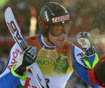 Patrick Staudacher har overraskende vundet guld i Super-G. 