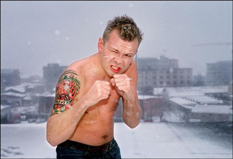 Casper Christensen fanget ved en tidligere lejlighed. 