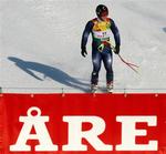 Sådan sluttede super-G - og dermed hele VM - for 29-årige Johnny Albertsen. 