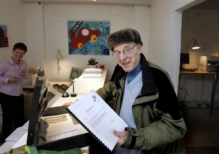 Palle Johansen var stolt, da han afleverede sit speciale efter 37 år. 